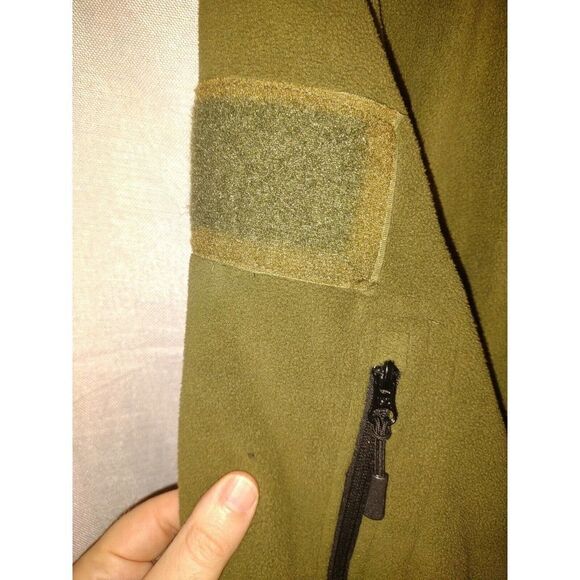 Unbranded Hooded Fleece Jacket Men's Size Extra Large Medium Weight Many Pockets - Picture 3 of 10